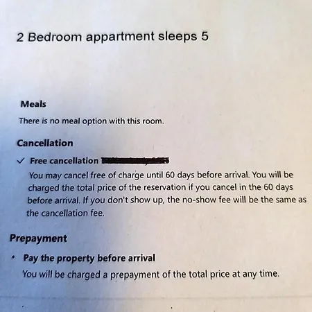 2 Bedroomed - Sleeps 5 Apartmán *